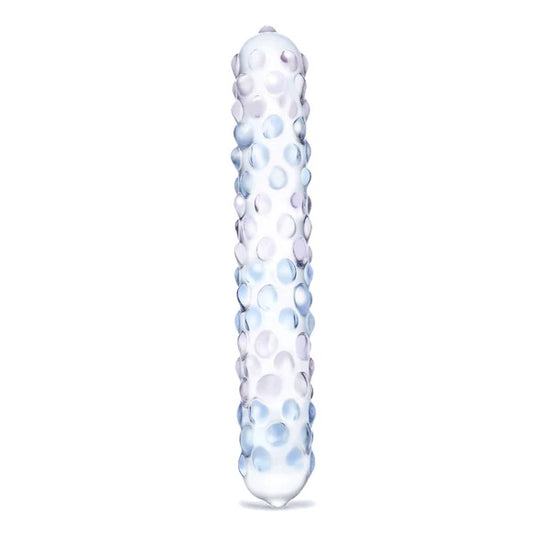 Glas Rose Nubby Dildo Purple (7")