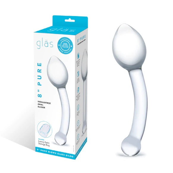 Glas Pure Indulgence Anal Slider Clear (8")