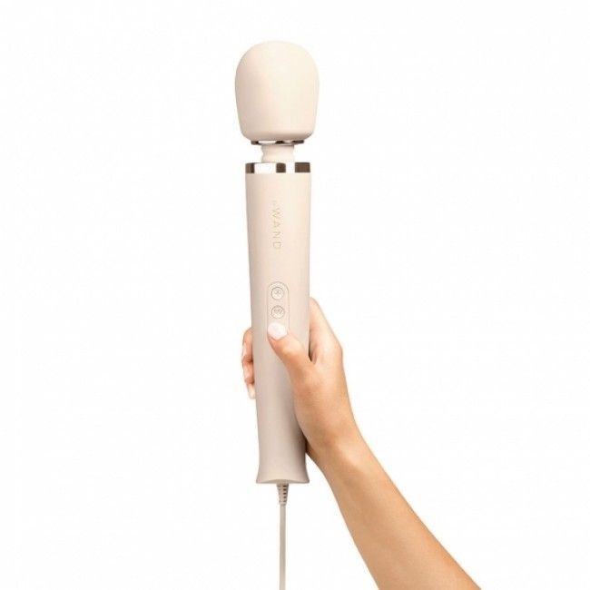 Le Wand Powerful Plug In Vibrating Massager White