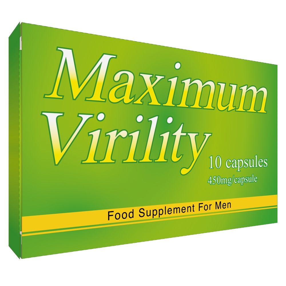 Maximum Virility Food Supplement 10 Pack Green