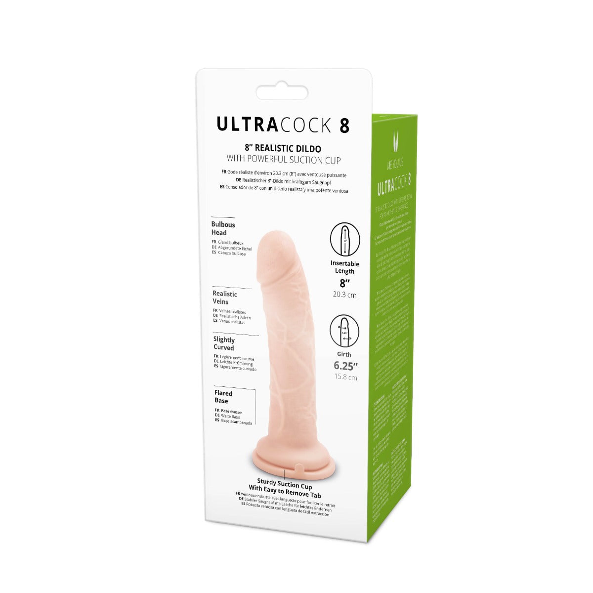 Me You Us Ultra Cock 8" Realistic Dildo