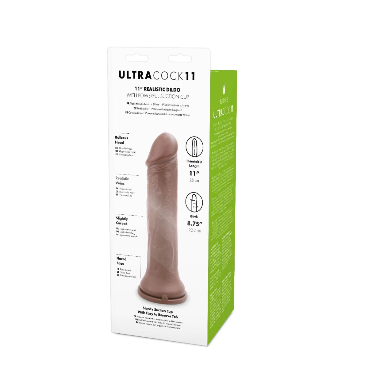 Me You Us Ultra Cock 11" Caramel Realistic Dildo