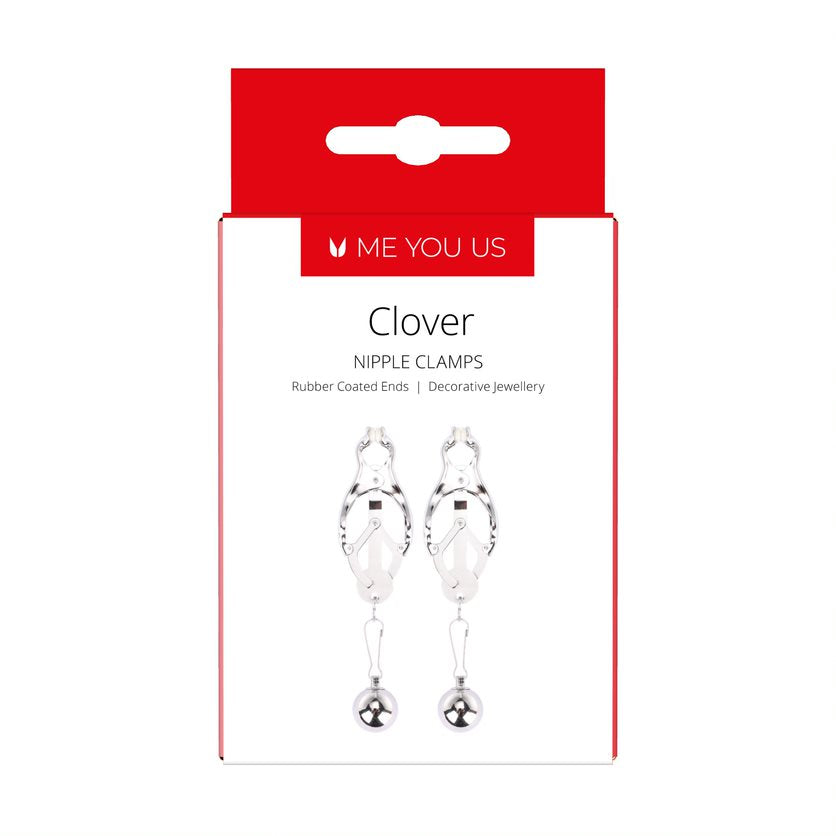 Me You Us Clover Nipple Clamp Silver