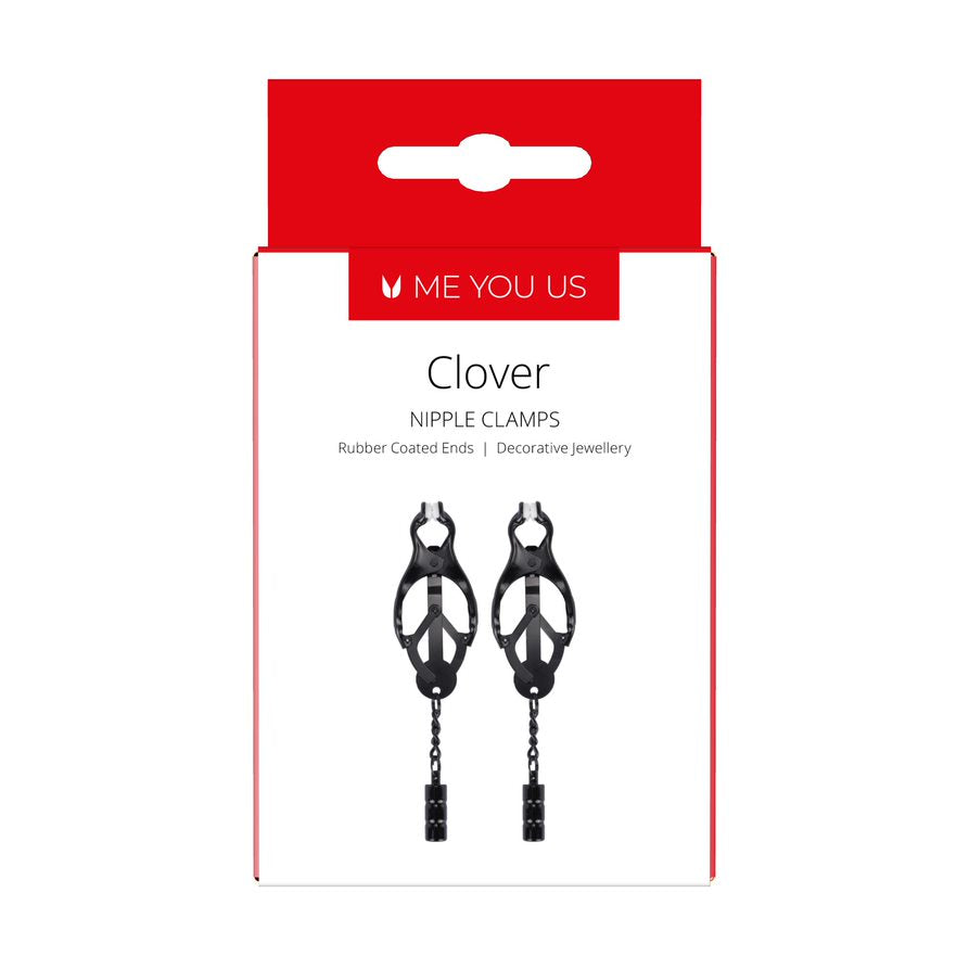 Me You Us Clover Nipple Clamp Black