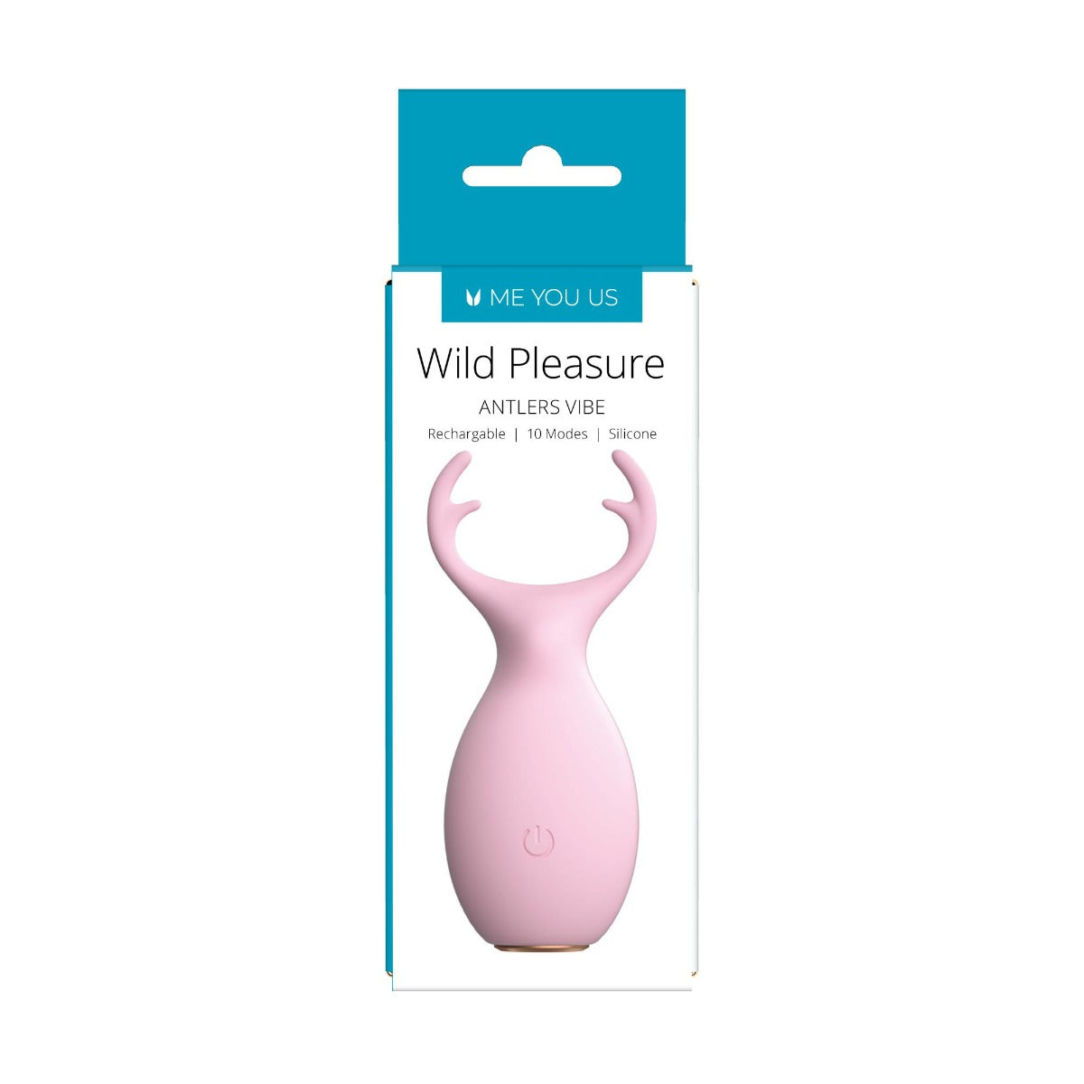 Me You Us Wild Pleasure Antlers Vibrator Pink