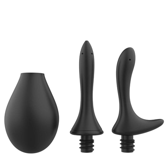 Nexus Douche Set 260ml Anal Douche with Silicone Tips x 2