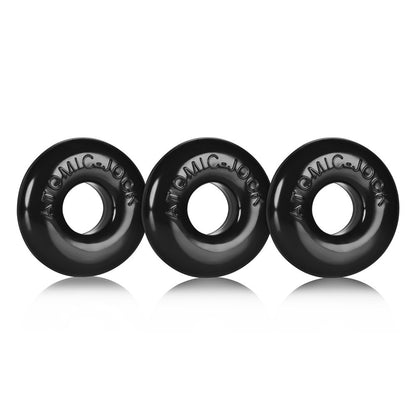 Oxballs Ringer 3 pack Black Small