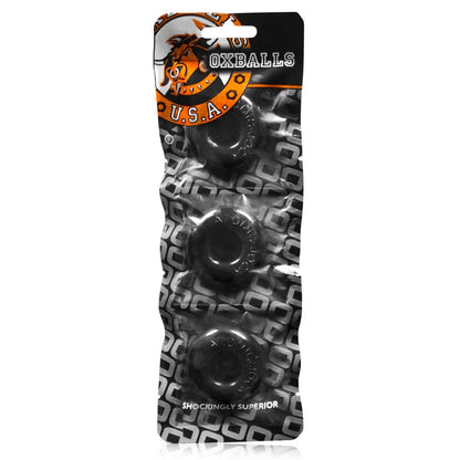 Oxballs Ringer 3 pack Black Small