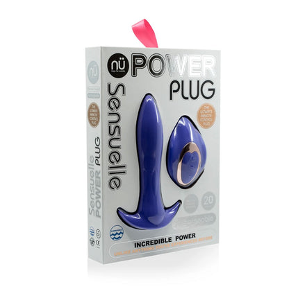 Nu Sensuelle Power Plug 20 Func R/C Butt Plug Ultra Violet