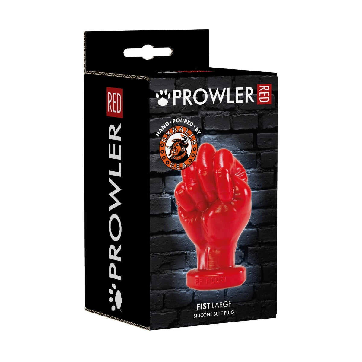 Prowler RED By Oxballs Fist Large Butt Plug Red