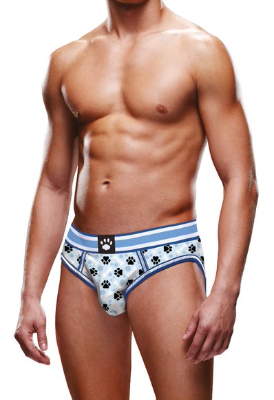 Prowler Blue Paw Open Brief Medium