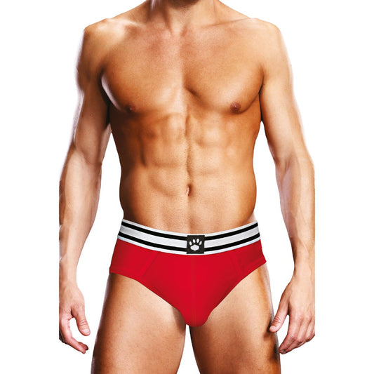 Prowler Red White Open Brief XXL