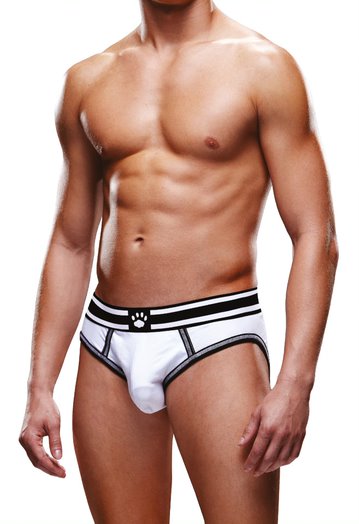 Prowler White/Black Open Brief XSmall