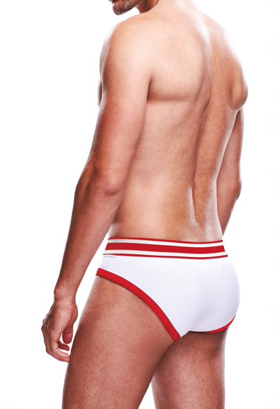 Prowler White/Red Brief Large