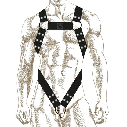 Prowler RED Butch Body Harness Black Medium