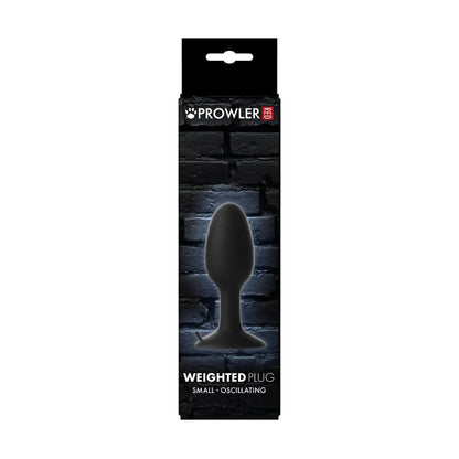 Prowler RED Small Weighted Butt Plug Black