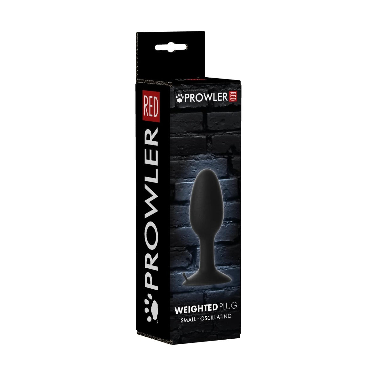 Prowler RED Small Weighted Butt Plug Black