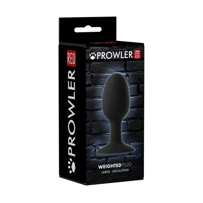 Prowler RED Large Weighted Butt Plug Black