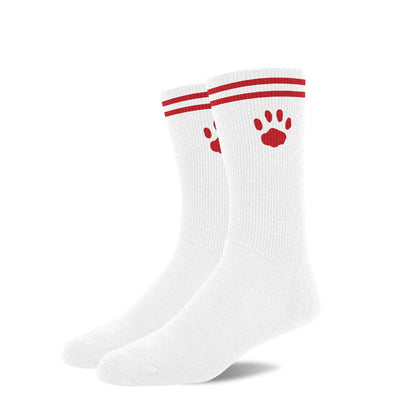 Prowler RED Crew Socks White Red