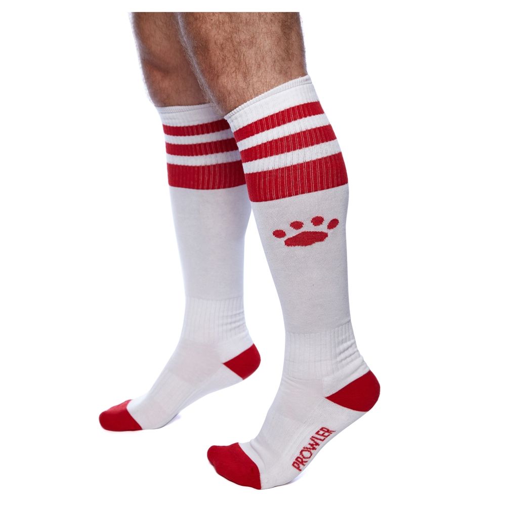 Prowler RED Football Sock White/Red