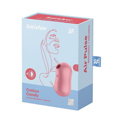 Satisfyer Cotton Candy Air Pulse Vibrator Light Red