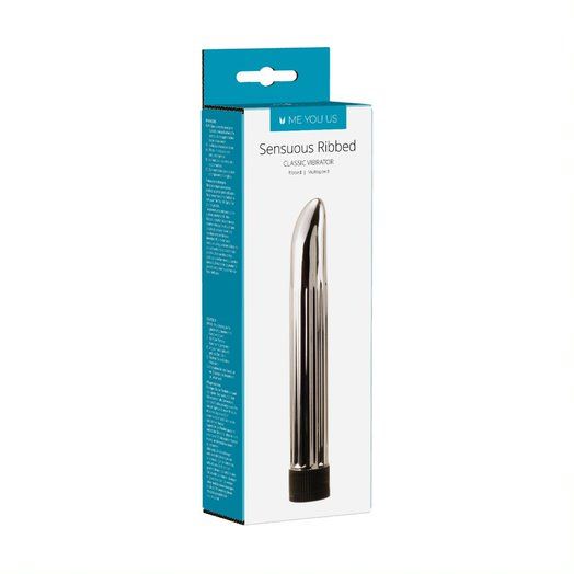 Me You Us Sensuous Ribbed Vibrator Silver