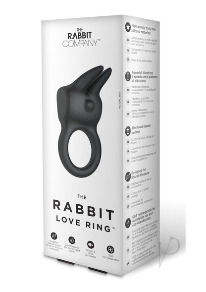 The Rabbit Company Rabbit Love Ring Black